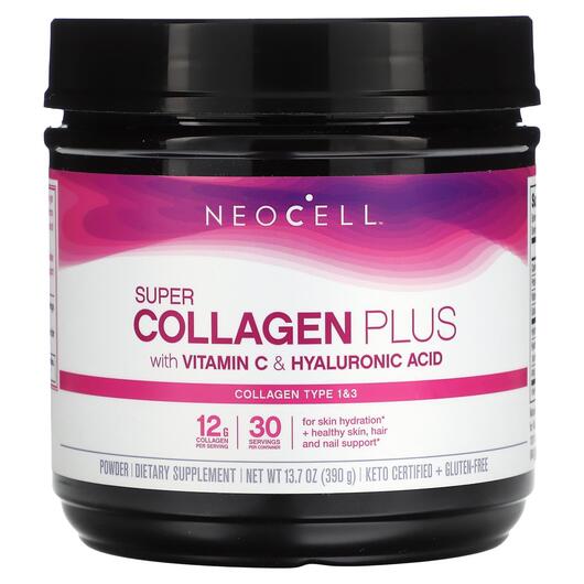 Основное фото товара Super Collagen Plus with Vitamin C & Hyaluronic Acid, Коллаге