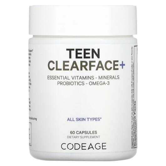 Основное фото товара Teen Clearface Vitamins All Skin Types, Кожа ногти волосы, 60 кап