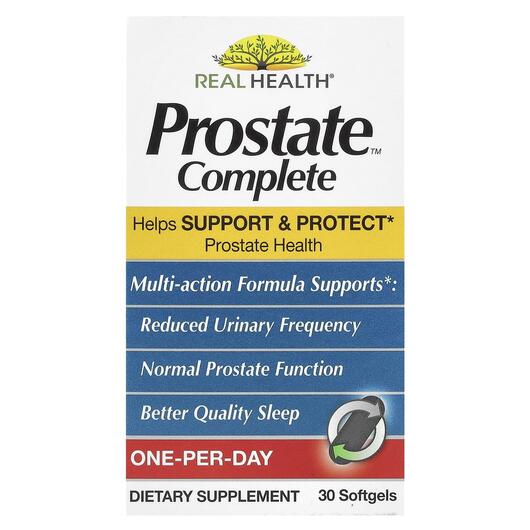 Основное фото товара Real Health, Поддержка простаты, Prostate Complete, 30 капсул