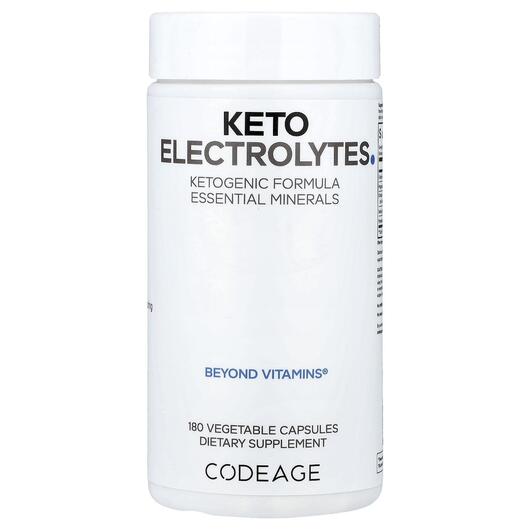 Основное фото товара Электролиты, Keto Electrolytes Ketogenic Formula, 180 капсул