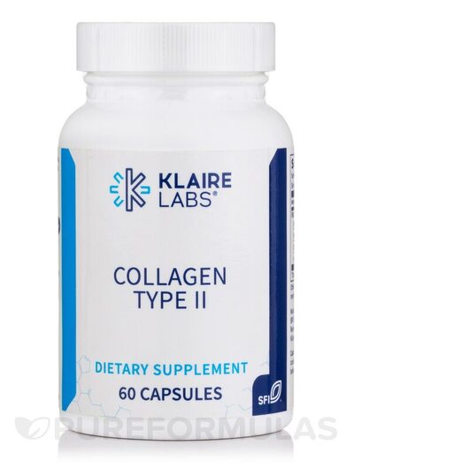 Основное фото товара Klaire Labs, Коллаген, Collagen Type II, 60 капсул