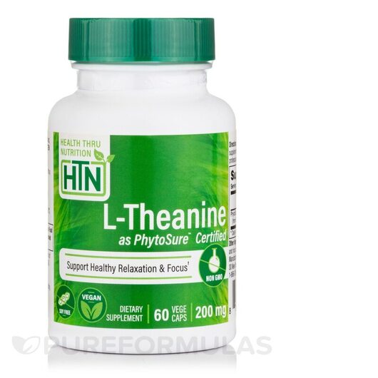 Основное фото товара L-Теанин, L-Theanine as PhytoSure Certified 200 mg, 60 VegeCaps