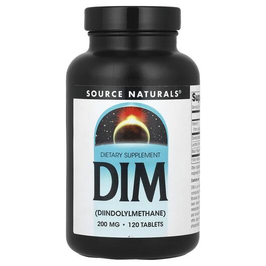 Основное фото товара Source Naturals, Дииндолилметан, DIM 200 mg, 120 таблеток
