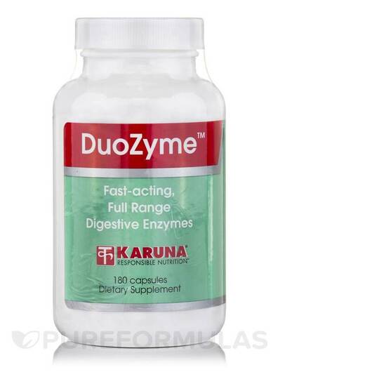 Основное фото товара Karuna Health, Ферменты, DuoZyme, 180 капсул