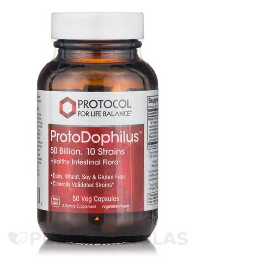 Основное фото товара Пробиотики, ProtoDophilus 50 Billion / 10 Strains, 50 капсул