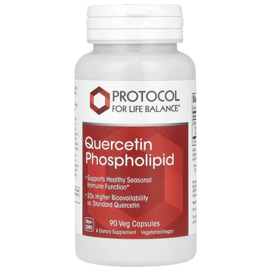 Основное фото товара Кверцетин, Quercetin Phospholipid, 90 капсул