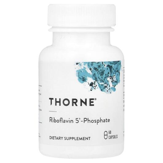 Основное фото товара Thorne, Рибофлавин-5-фосфат, Riboflavin 5'-Phosphate, 60 кап