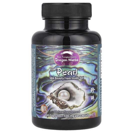 Основное фото товара Dragon Herbs, Травяные добавки, Pearl 500 mg, 100 капсул