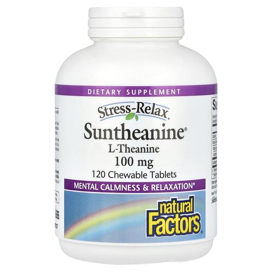 Основное фото товара Natural Factors, L-Теанин, Suntheanine 100 mg, 120 таблеток