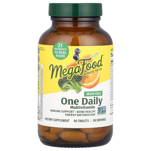 Основное фото товара Мультивитамины без железа, One Daily Iron Free, 90 таблеток