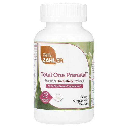 Основное фото товара Total One Prenatal Essential, Мультивитамины, 60 капсул один раз 
