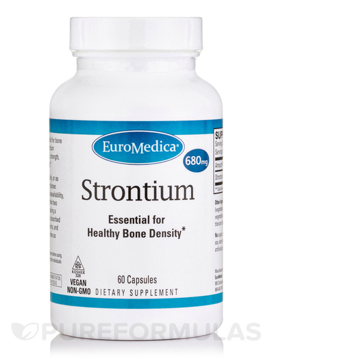 Основное фото товара EuroMedica, Стронций, Strontium, 60 капсул