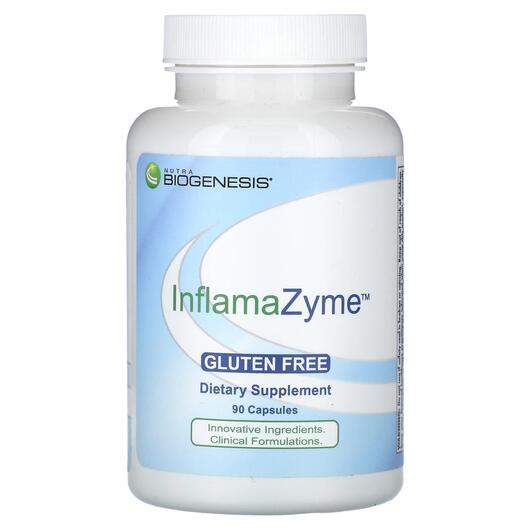 Основное фото товара Nutra BioGenesis, Поддержка воспаления, InflamaZyme, 90 капсул