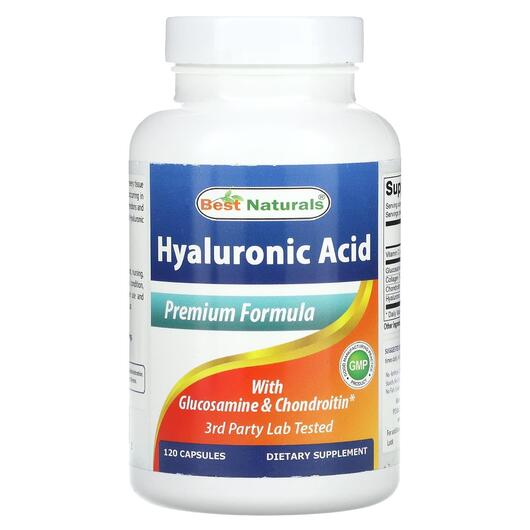 Основне фото товара Hyaluronic Acid with Glucosamine, Глюкозамін Хондроітин, 120 капс