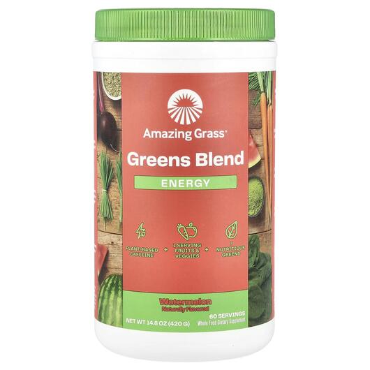 Основное фото товара Энергетический напиток, Greens Blend Energy Watermelon, 420 г