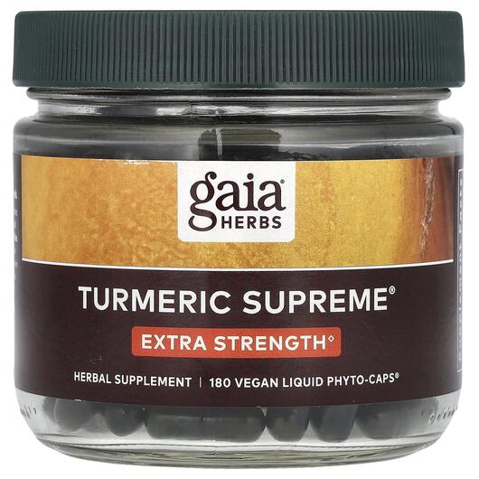 Основное фото товара Turmeric Supreme Extra Strength, Экстракт корня куркумы, 180 капс