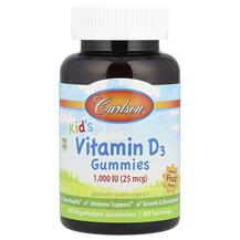 Вітамін D3 1000 МО Kid's Vitamin D3 Gummies Carlson Вітамін D3 1000 МО Kid's Vitamin D3 Gummies Carlson