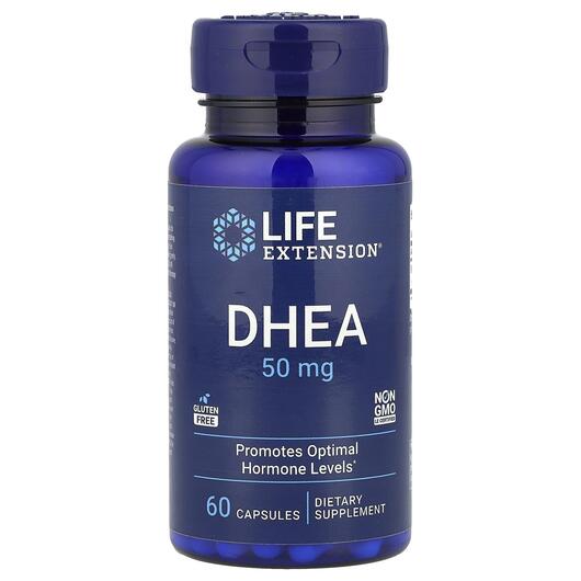 Основное фото товара Life Extension, ДГЭА 50 мг, DHEA 50 mg, 60 капсул