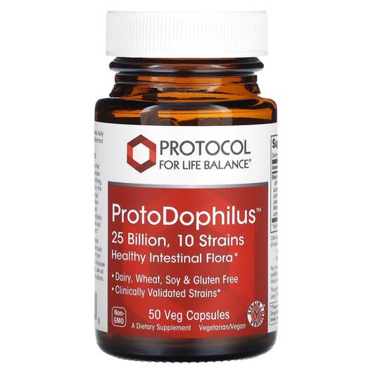 Основное фото товара Пробиотики, ProtoDophilus 25 Billion 10 Strains, 50 капсул