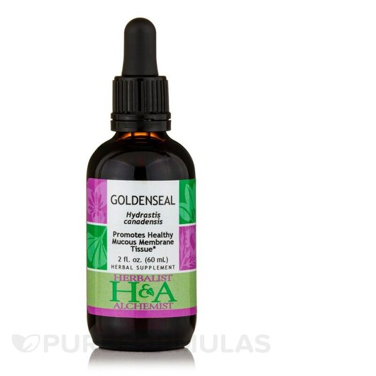 Основное фото товара Herbalist & Alchemist, Желтокорень, Goldenseal Extract, 60 мл