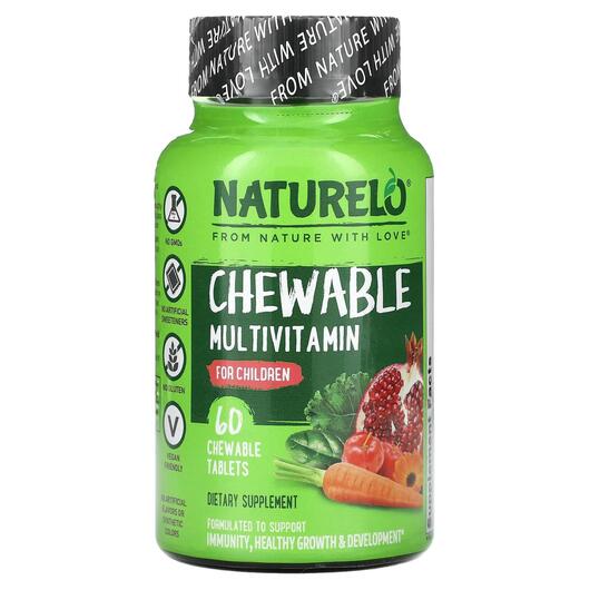 Основное фото товара Chewable Multivitamin For Children, Витамины для детей, 60 таблет