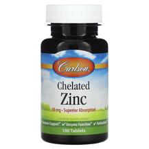 Цинк Хелатний Chelated Zinc 30 mg Carlson