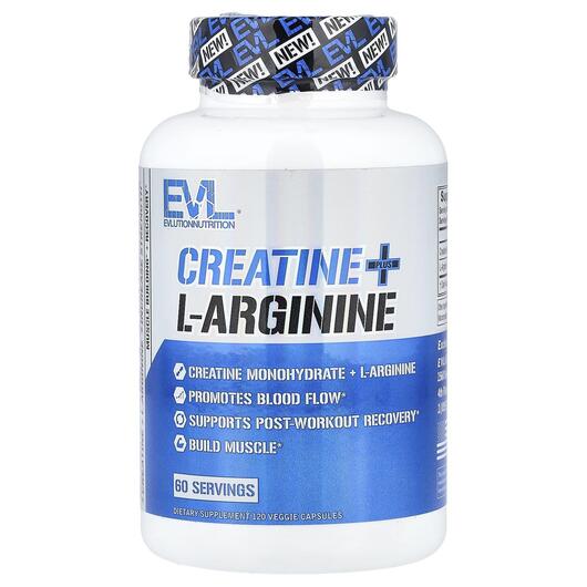 Основное фото товара L-Аргинин, Creatine Plus L-Arginine, 120 капсул