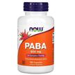 NOW, ПАБА 500 мг PABA, PABA 500 mg, 100 капсул