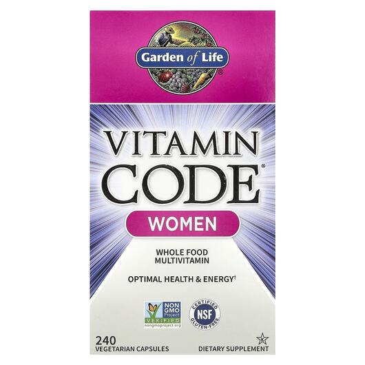 Основное фото товара Garden of Life, Витамины, Vitamin Code Women, 240 капсул