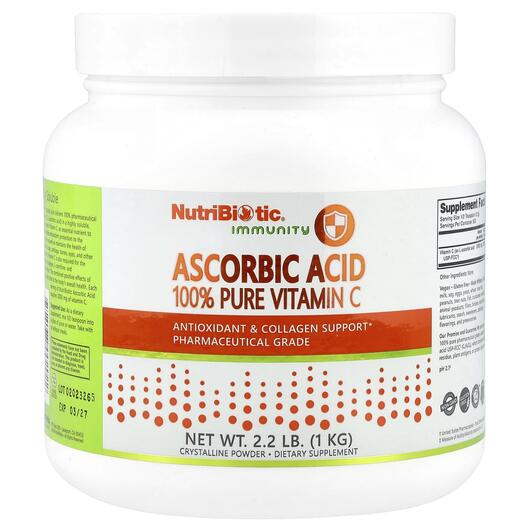 Основное фото товара Ascorbic Acid Crystalline Powder, Витамин C Аскорбиновая кислота,