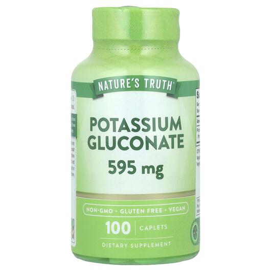 Основное фото товара Nature's Truth, Калий, Potassium Gluconate 595 mg, 100 табле