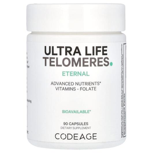 Основное фото товара CodeAge, Метилфолат, Ultra Life Telomeres, 90 капсул