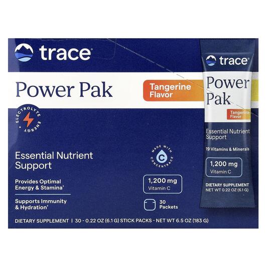 Основное фото товара Trace, Электролиты в стиках, Electrolyte PowerPak, 30 шт