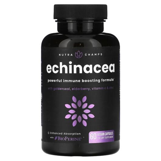 Основное фото товара NutraChamps, Эхинацея, Echinacea, 60 капсул