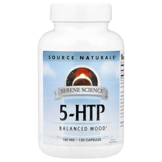 Основне фото товара 5-HTP 100 mg, 5-гідрокситриптофан 100 мг, 120 капсул