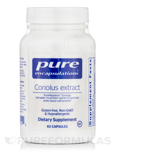 Основное фото товара Pure Encapsulations, Бета-глюкани, Coriolus Extract, 60 капсул
