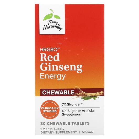 Основное фото товара HRG80 Red Ginseng Energy, Корейський женьшень, 30 Easy Chew Table