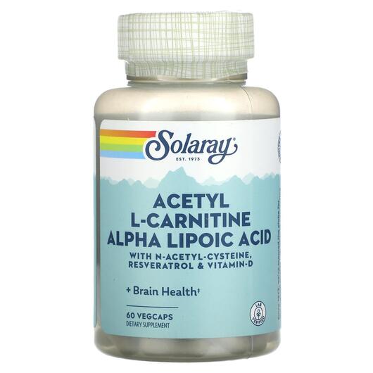 Основное фото товара Альфа-липоевая, Acetyl L-Carnitine Alpha Lipoic Acid, 60 капсул