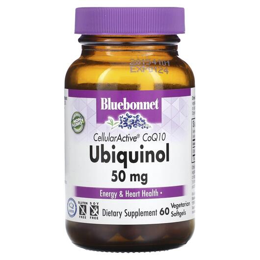 Основное фото товара Убихинол CoQ10 50 мг, Ubiquinol CoQ10, 60 капсул