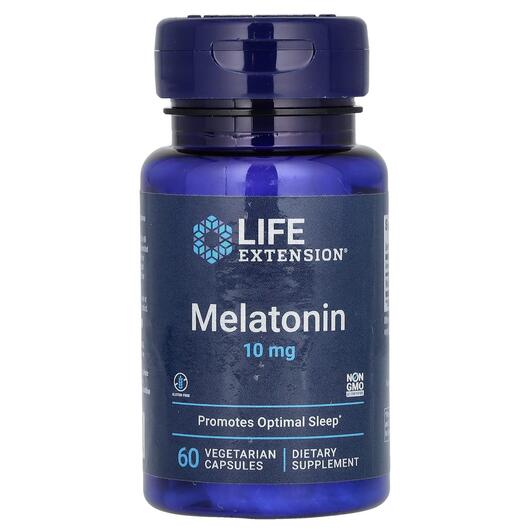 Основное фото товара Life Extension, Мелатонин 10 мг, Melatonin 10 mg, 60 капсул