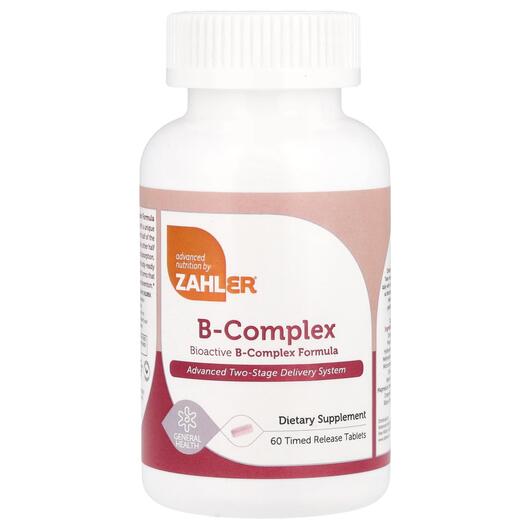 Основное фото товара Zahler, B-комплекс, Bioactive B-Complex, 60 таблеток