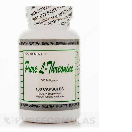 Основное фото товара Montiff, L-Треонин, Pure L-Threonine 500 mg, 100 капсул