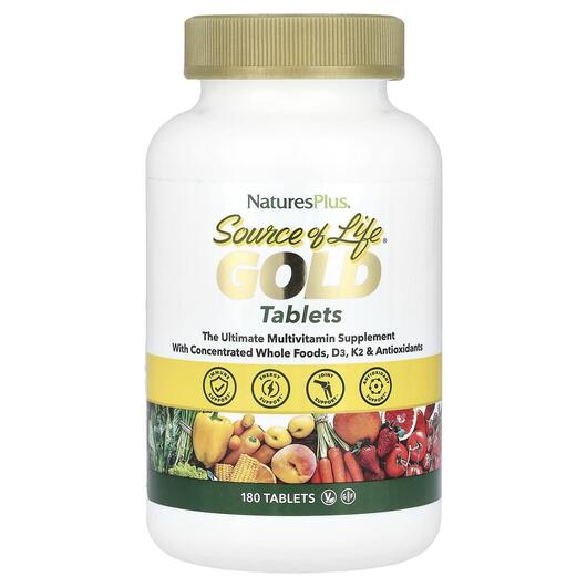 Основное фото товара Source Of Life Gold Tablets Ultimate, Мультивитамины, 180 таблето