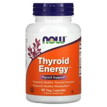 Thyroid Energy Поддержка щитовидной NOW 90 капсул
