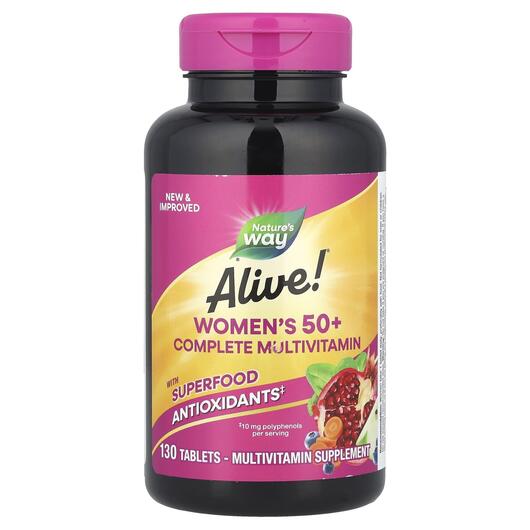 Основное фото товара Alive! Women's 50+ Complete, Витамины для женщин 50+, 130 та