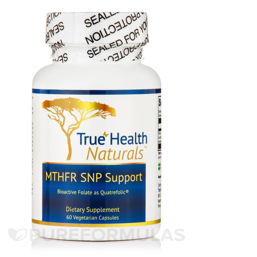 Основное фото товара True Healing Naturals, Метилфолат, MTHFR SNP Support, 60 капсул