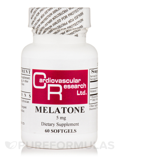Основное фото товара Ecological Formulas, Мелатонин, Melatone 5 mg, 60 капсул