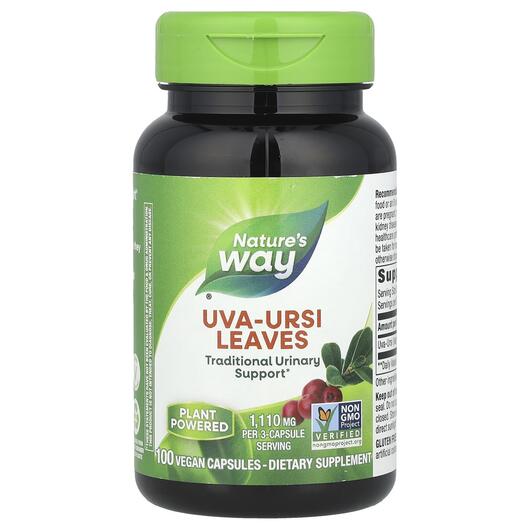 Основное фото товара Nature's Way, Ува Урси 480 мг, Uva Ursi Leaves, 100 капсул