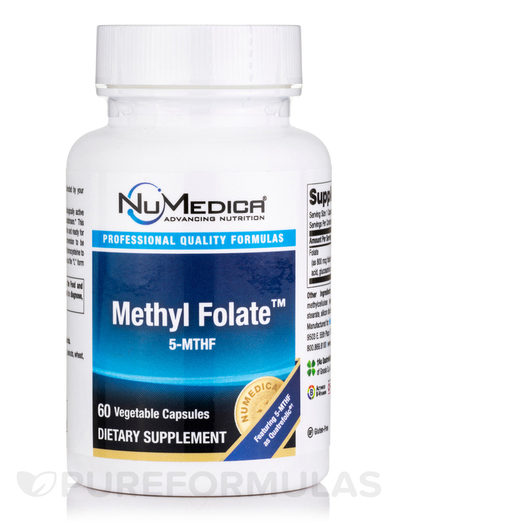 Основное фото товара NuMedica, Метилфолат, Methyl Folate 5-MTHF, 60 капсул