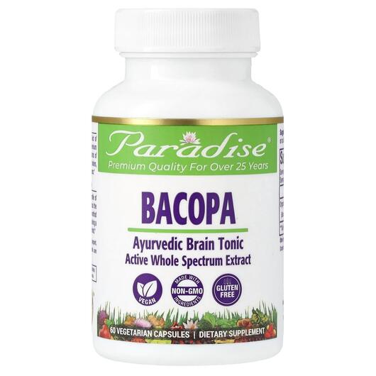 Основное фото товара Paradise Herbs, Бакопа, Bacopa, 60 капсул